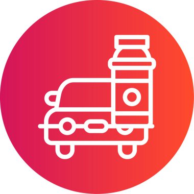 Balmumu uygulamalı araç Gradyan Çemberi Simgesi, Basit Tasarımlı Vektör Resimleri