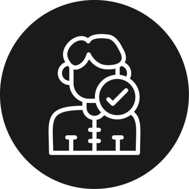 Öğretmen Satırı Çemberi BG Simgesi, Basit Tasarımlı Vektör Resimleri