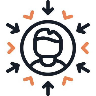 Kullanıcı merkezli Tasarım Satırı Simgesi, Basit Tasarımlı Vektör Resimleri