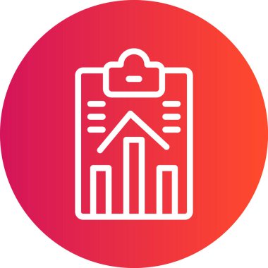 Performans Ölçüm Çizgisi Gradyan Çemberi Simgesi, Basit Tasarımlı Vektör Resimleri