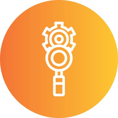 SEO Araç Satırı Gradyan Çemberi Simgesi, Basit Tasarımlı Vektör Resimleri