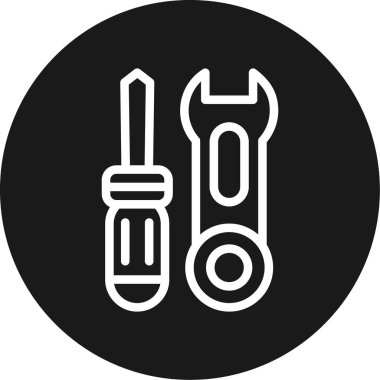 Araç Satırı Çemberi BG Simgesi, Basit Tasarımlı Vektör Resimleri