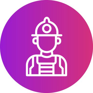 Tesisat Hattı Gradyan Çemberi Simgesi, Basit Tasarımlı Vektör Resimleri