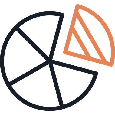 Pasta Çizelgesi Simgesi, Basit Tasarımlı Vektör Resimleri