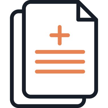 Cerrahi Onay Satırı Simgesi, Basit Tasarımlı Vektör İllüzyonu