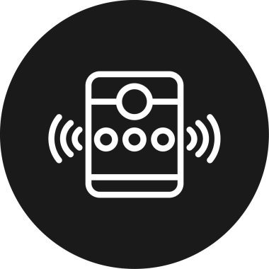 Akıllı Kapı Çemberi Çemberi BG Simgesi, Basit Tasarımlı Vektör Resimleri