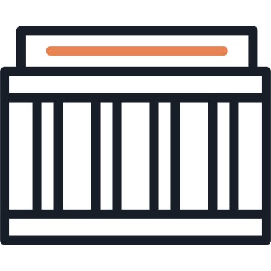 Uzay Kargo Taşıyıcı Satırı Simge Ögesi, Basit Tasarımlı Vektör Resimleri