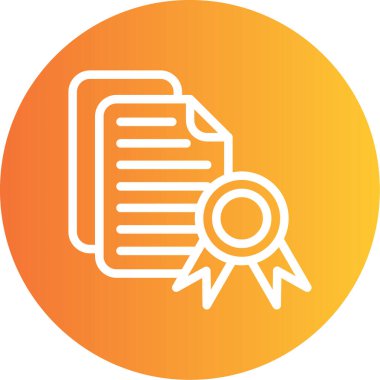 Eğitim Yazılım Çizgisi Gradyan Çemberi Simgesi, Basit Tasarımlı Vektör Resimleri