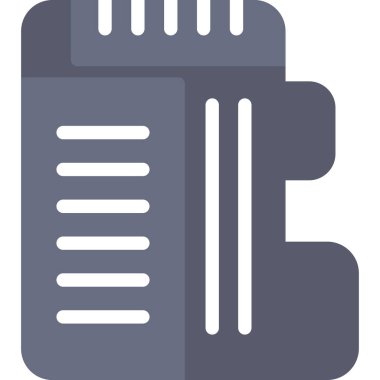 Kamera Depolama Düz Simgesi, Basit Tasarımlı Vektör Resimleri