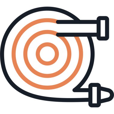 Hortum Makina Hattı Simgesi, Basit Tasarımlı Vektör Resimleri