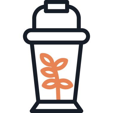 Öğütülmüş Yığın Çizgisi Simgesi, Basit Tasarımlı Vektör Resimleri