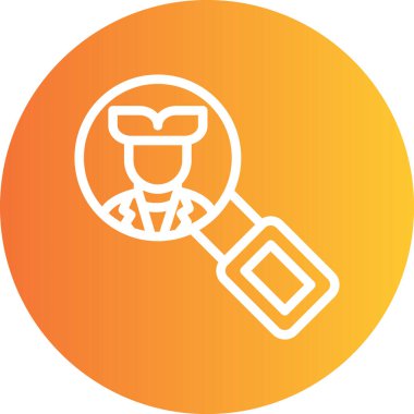 Müşteri İçgörü Hattı Gradyan Çemberi Simgesi, Basit Tasarımlı Vektör Resimleri