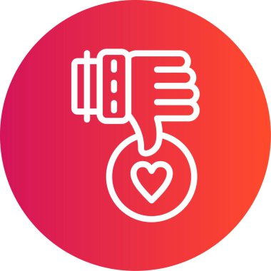 Düğme Çizgisi Gradyan Çemberi Simgesi, Basit Tasarımlı Vektör Resimleri gibi değil