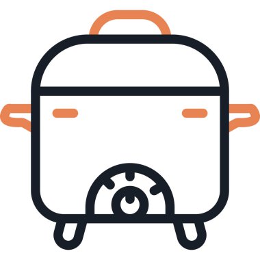 Elektrik Tavası Satırı Simge Ögesi, Basit Tasarımlı Vektör Resimleri