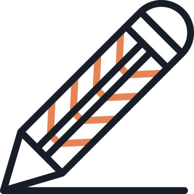 Kalem Satırı Çizimi Basit Tasarımlı Vektör ResmiComment