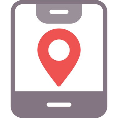 Lojistik İz Sürücü Simgesi, Basit Tasarımlı Vektör İllüzyonu