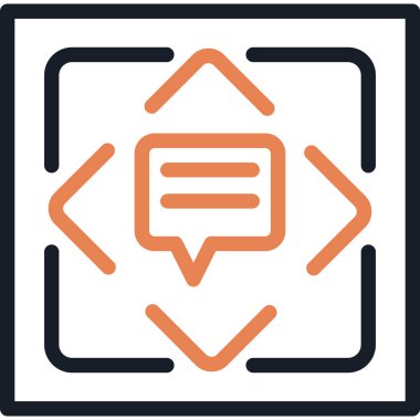 Eşitsizlik Satırı Simgesi, Basit Tasarımlı Vektör İllüstrasyonu