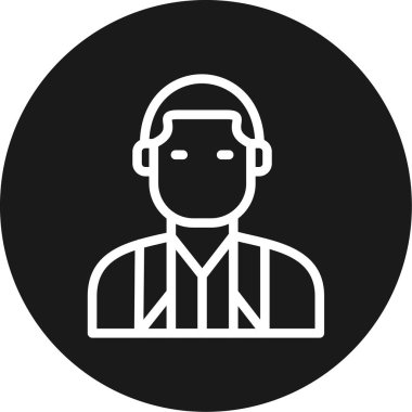 Müşteri Desteği Integrat Satır Çemberi BG Simgesi, Basit Tasarımlı Vektör Resimleri