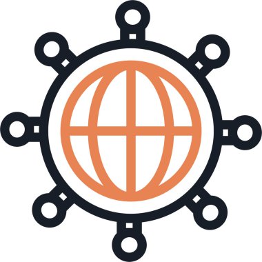 Lojistik Hub Satırı Basit Tasarımlı Vektör ResimleriComment