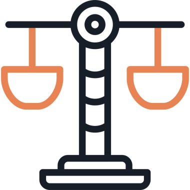 Güven Egzersiz Satırı Simge Ögesi, Basit Tasarımlı Vektör İllüstrasyonu