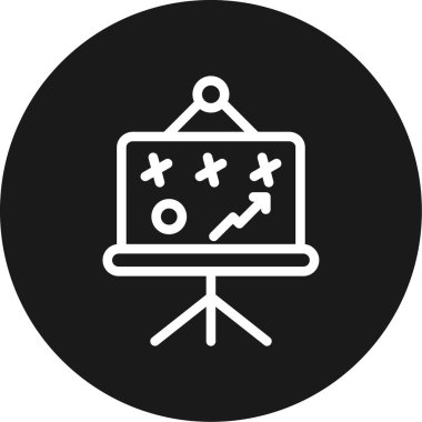 Stratejik Hizalama Çizgisi Çemberi BG Simgesi, Vektör Resimleri Basit Tasarım