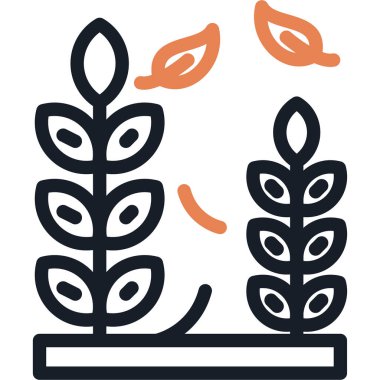 Tüm Tahıl Çizgisi Simgesi, Basit Tasarımlı Vektör ResimleriComment