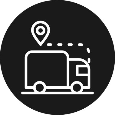 Rota Çizgisi Çemberi BG Simgesi, Basit Tasarımlı Vektör Resimleri