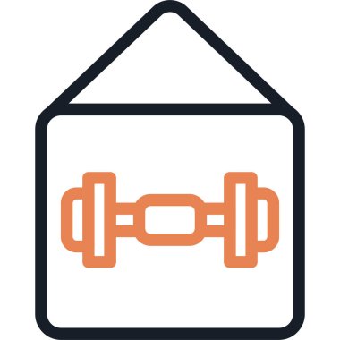 Ev Çalışması Satırı Simgesi, Basit Tasarımlı Vektör Resimleri