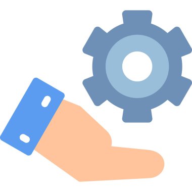 Özellik Ayarları Düz Simge, Basit Tasarımlı Vektör İllüstrasyonu