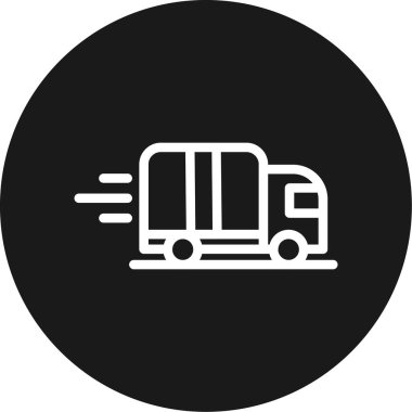 Nakliye Etiketi Çemberi BG Simgesi, Basit Tasarımlı Vektör Resimleri