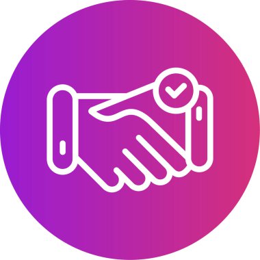 El sıkışma Satırı Gradyan Çemberi Simgesi, Basit Tasarımlı Vektör Resimleri