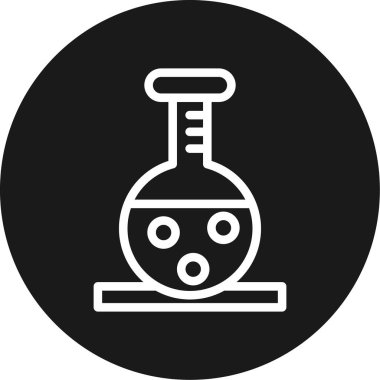 Biyolojik Araştırma Çizgisi Çemberi BG Simgesi, Basit Tasarımlı Vektör Resimleri