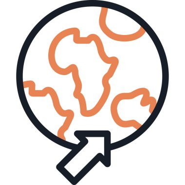 Basit Tasarımlı Küresel Farkındalık Çizgisi, Vektör İllüstrasyonu