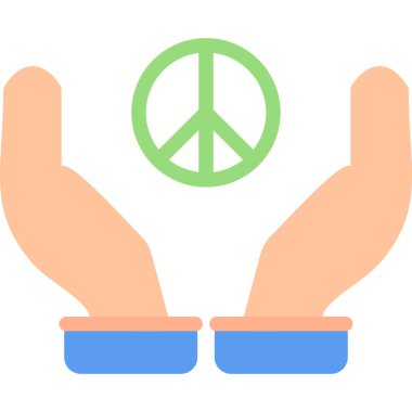 İnsan Hakları Düz Simgesi, Basit Tasarımlı Vektör Resimleri