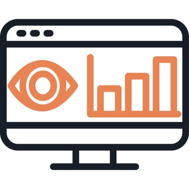 Analitik İzleme Satırı Simge Ögesi, Basit Tasarımlı Vektör Resimleri