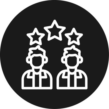 Takım Sınıflandırma Çizgisi Çemberi BG Simgesi, Basit Tasarımla Vektör Resimleri