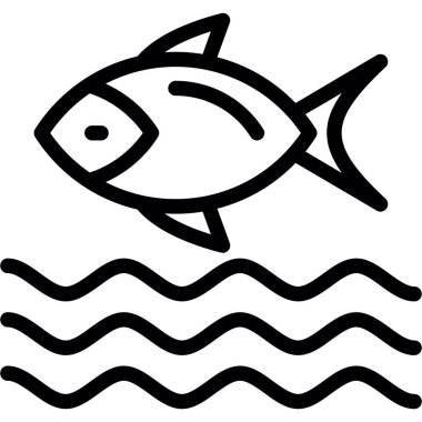 Balık Çiftliği (Su Kültürü), Basit Tasarımlı Vektör İllüzyonu