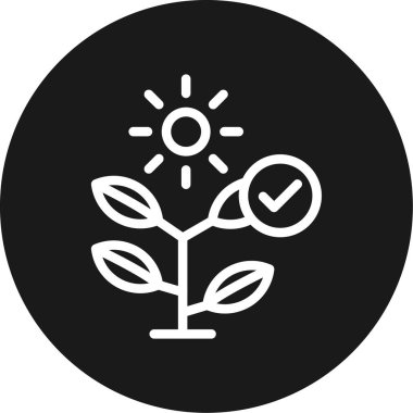 Biyolojik Çeşitlilik Çizgisi Çemberi BG Simgesi, Basit Tasarımlı Vektör Resimleri