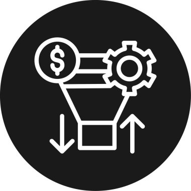 Dönüştürme Oranı Çemberi BG Simgesi, Vektör Resimleri Basit Tasarım