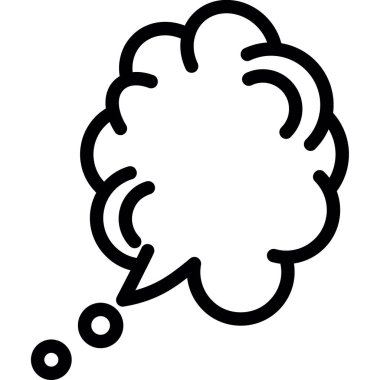 Bulut Konuşma Baloncuğu, Basit Tasarımlı Vektör Resimleri