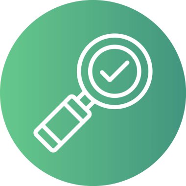 SEO Başarı Satırı Gradyan Çemberi Simgesi, Basit Tasarımlı Vektör Resimleri