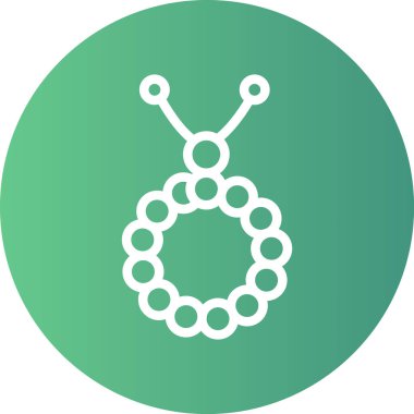 Dhikr Satırı Gradyan Çemberi Simgesi, Basit Tasarımlı Vektör Resimleri