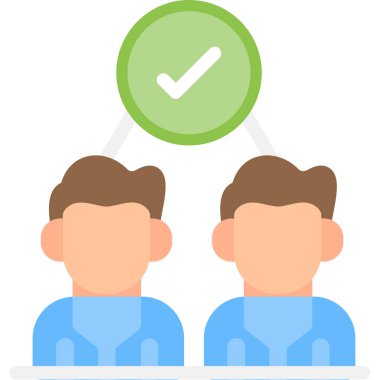 Takım Projesi Düz Simge, Basit Tasarımlı Vektör Resimleri