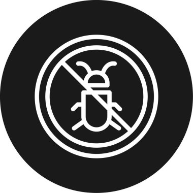 Hata Ayıklama Satırı Çemberi BG Simgesi, Basit Tasarımla Vektör Resimleri