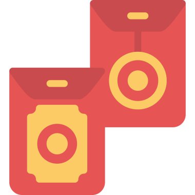 Kırmızı Zarf Düz Simgesi, Basit Tasarımlı Vektör ResmiComment