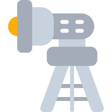 Stüdyo Işık Düz Simgesi, Basit Tasarımlı Vektör Resimleri