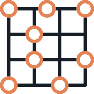 Yoğunluk Satırı Simgesi, Basit Tasarımlı Vektör İllüstrasyonu