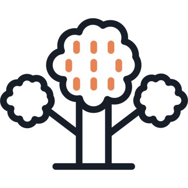 Tarih Öncesi Bitkiler Çizgisi Simge Ögesi, Basit Tasarımlı Vektör Resimleri