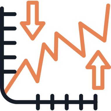Enflasyon Tepkisi Satırı Simge Ögesi, Basit Tasarımlı Vektör Resimleri