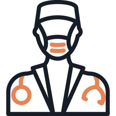 Cerrah Çizgisi Simgesi, Basit Tasarımlı Vektör Resimleri